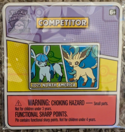 Pokemon Competitor Pin Europe International Championships Glaceon & Leafeon - Image 1
