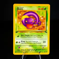 1st Edition Ekans 46/62 - Fossil - Common - Pokemon - LP - Image 1