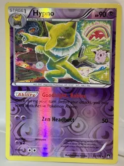 Hypno 51/122 Reverse Holo Rare Trippy Cute Rainbow CLEFAIRY Artwork Pokemon NM - Image 1