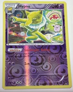 Hypno 51/122 Reverse Holo Rare Trippy Cute Rainbow CLEFAIRY Artwork Pokemon NM - Image 2