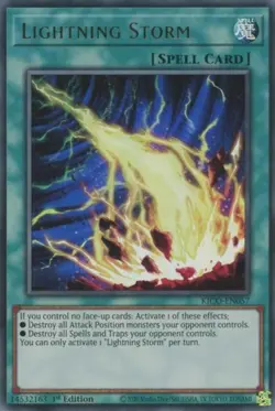 Yugioh! LP Lightning Storm - KICO-EN057 - Ultra Rare - 1st Edition Lightly Playe - Image 1