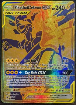 Pikachu & Zekrom GX SM248 - Tag Team Black Star Promo Holo Pokemon TCG - NM Card - Image 1