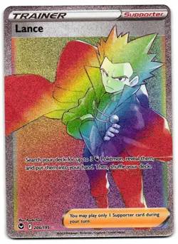 Lance 206/195 - Silver Tempest Pokemon TCG 2022 Secret Rare Holo - NM Card - Image 1