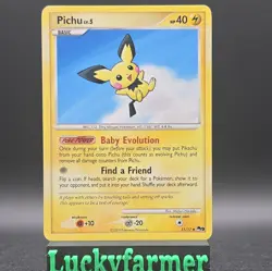 PICHU POP Series 9 POKEMON Non-Holo 2009 Trading Card 11/17 TCG - Image 1