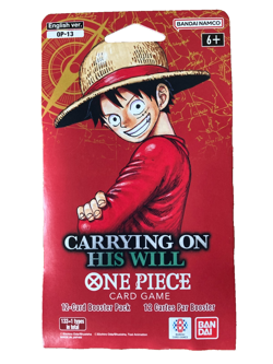One Piece Card Game OP-13 Carrying On His Will - Sleeved Booster Pack - English - Image 1
