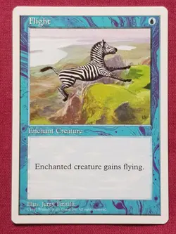 Magic The Gathering FIFTH EDITION FLIGHT blue card MTG - Image 1