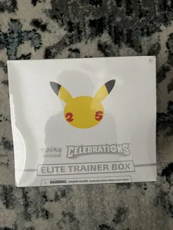 New Sealed Elite Trainer Box Pokemon TCG Celebrations ETB 25th Anniversary 820650809439 - Image 1