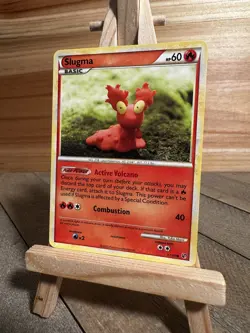 Pokemon Undaunted Common Slugma #67/90 Lightly played - Image 1