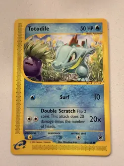 Totodile (134) Expedition #134 (2002) Common LP Pokemon - Image 1