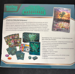 Pokemon TCG Twilight Masquerade ETB Elite Trainer Box Factory Sealed - Image 2