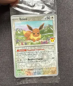 Pokemon day 2025 Eevee 074/131 stamped prismatic evolutions - Image 1