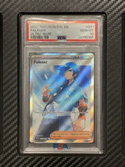 2023 PSA 10 Falkner #251 Ultra Rare Full Art FA UR Pokemon TCG SV Paldea Evolved - Image 1