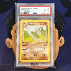 PSA 6 EXCELLENT-MINT 1999 Pokemon Jungle MAROWAK #39 1st Edition Vintage - Image 2