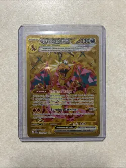 Charizard EX 228/197 Obsidian Flames Full Art Gold Hyper Rare Pokemon Card - Image 1