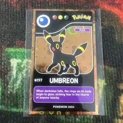 Umbreon #197 - Gold Holo - Pokedex Black Kanto 2024 - Pokemon Card - Image 1