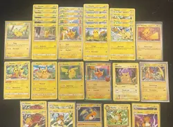 Pokemon Tcg Pikachu Card Lot (34) + Raichu - SWSH, SV, XY, Stamped, Holo, 10+set - Image 2