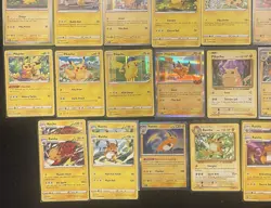 Pokemon Tcg Pikachu Card Lot (34) + Raichu - SWSH, SV, XY, Stamped, Holo, 10+set - Image 3
