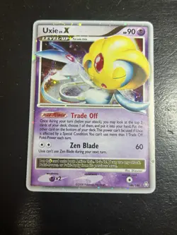 Pokemon TCG Legends Awakened Holo Ultra Rare Uxie Lv.X 146/146 Card Near Mint NM - Image 1