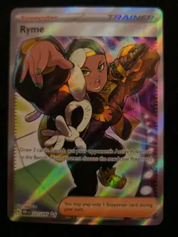 Pokemon TCG Ryme Obsidian Flames Trainer Full Art Card 221/197 - Image 1