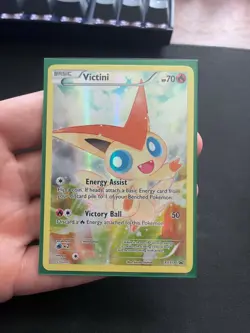 Victini XY117 Full Art Black Star Promo Rare Pokemon Card - Image 1