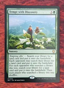 Tempt with Discovery #124 | Light Play | BLC Bloomburrow Commander Magic MTG - Image 1