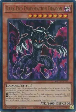 Dark End Evaporation Dragon Ultra Rare Yugioh 2025 Mega-Pack 1st Edition - Image 1