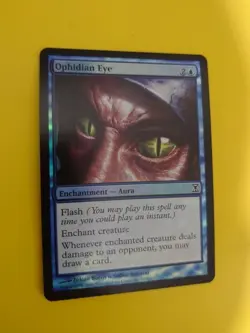 Ophidian Eye. FOIL Time SPiral Enchantment Aura. English lang VHTF mtg VGC Card - Image 1