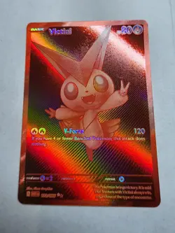 Red Victini 172/086 Mint / NM Holo Pokemon Card White Flare BWR English TCG WHT - Image 4