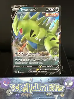 Pokemon Card Tyranitar V 097/163 Battle Styles Half Art Ultra Rare NM - Image 1
