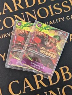 One Piece Roronoa Zoro P-045 Pre-Release Winner Promo Card Sealed - Image 1