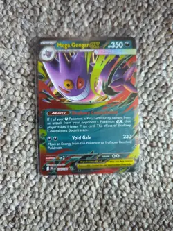 Mega Gengar ex 056/094 Double Rare Card Phantasmal Flames Holo Foil - Image 1