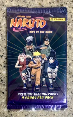 Naruto Way Of The Ninja Panini CCG TCG Trading Card Booster Pack 2002 New Sealed - Image 1