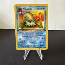Omanyte - 52/62 - Fossil Set - 1st Edition Common - Pokemon Card - Image 1