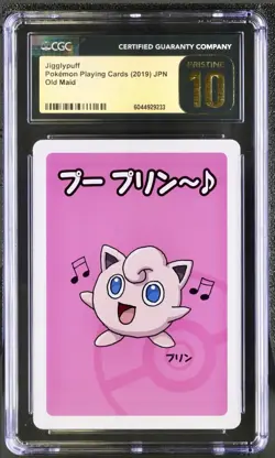 Jigglypuff 2019 Pokemon Old Maid Japanese Playing Card CGC Pristine 10 - Image 1