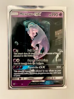 Pokemon Mewtwo GX TCG Card 78/73 Shining Legends Near Mint Condition - Image 1