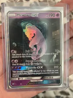 Pokemon Mewtwo GX TCG Card 78/73 Shining Legends Near Mint Condition - Image 5
