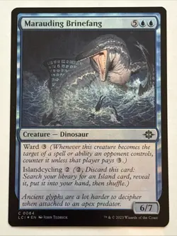 MTG The Lost Caverns of Ixalan Marauding Brinefang Foil 0064 NM - Image 1