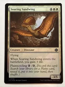 MTG The Lost Caverns of Ixalan Soaring Sandwing Foil 0035 NM - Image 1