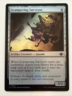 MTG The Lost Caverns of Ixalan Scampering Surveyor Foil 0260 NM - Image 1
