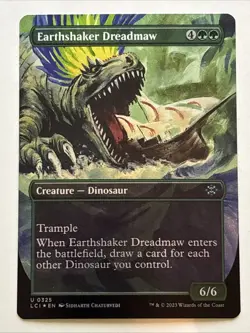 MTG The Lost Caverns of Ixalan Earthshaker Dreadmaw Borderless Foil 0325 NM - Image 1