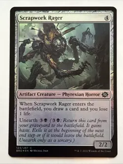 MTG The Brothers' War Scrapwork Rager Foil 123/287 NM - Image 1