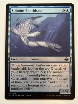 MTG The Lost Caverns of Ixalan Sinuous Benthisaur Foil 0076 NM - Image 1