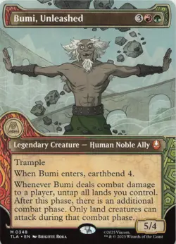 Bumi, Unleashed (Showcase) M Avatar: The Last Airbender 348 NM MTG - Image 1