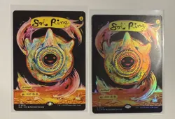 Sol Ring Borderless Rainbow FOIL And Non MTG NM (0019) Encyclopedia Secret Lair - Image 1