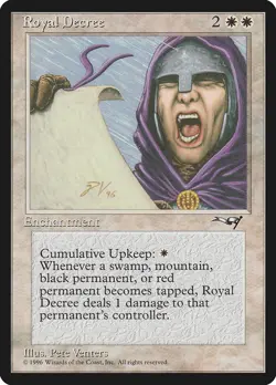 MTG Magic the Gathering 1x SP Royal Decree - Alliances x1 - Image 1