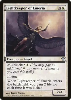 MTG Magic the Gathering 1x FOIL SP Lightkeeper of Emeria - Worldwake x1 - Image 1