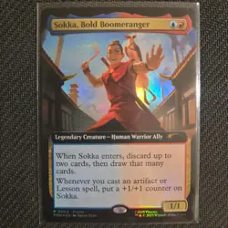 Sokka, Bold Boomeranger (Extended Art) MagicCon Atlanta Media Promos Foil - Image 1