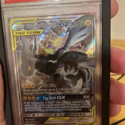 Pokemon Pikachu and Zekrom GX SM168 Black Star Promo TCG PSA 8 - Image 3