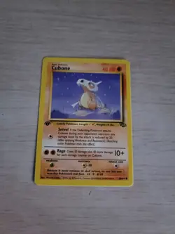 Pokemon Jungle Set 1st Edition Regular Finish Cubone 50/64 LP-NM OC745 - Image 1