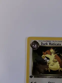 Pokemon Dark Raticate 51/82 Team Rocket 1st Edition Non Holo + Free Energy NM - Image 3